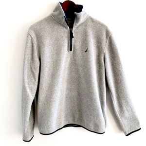 Men’s Small Nautica Quarter Zip Sweater Spellout